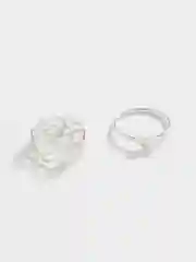 Кольца парные для влюбленных с сердцем, комплект, регулируемые