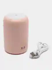 Розовый ультразвуковой увлажнитель воздуха Humidifier, с подсветкой
