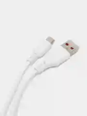 Белый кабель USB для зарядки, Lightning, Type-C, Micro, 2 м