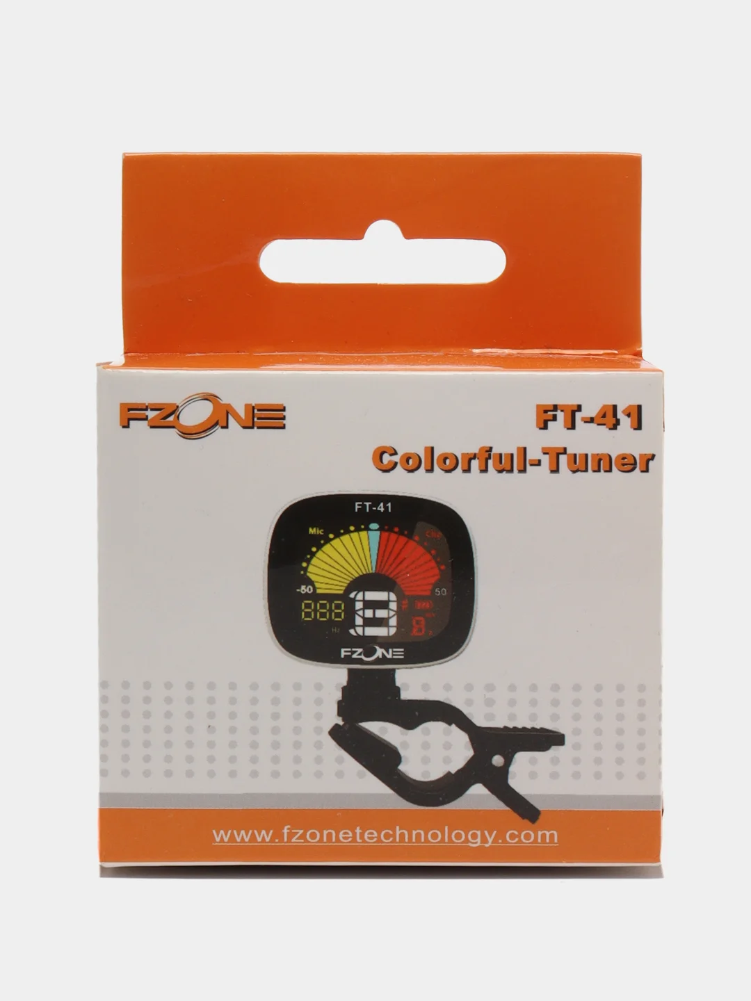Тюнер для гитары FZONE FT-41, универсальный, на прищепке, цветной ...