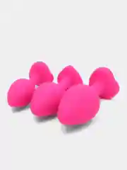 Розовый набор анальных силиконовых пробок (3 штуки)