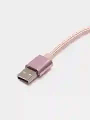 Розовый кабель для зарядки 3 в 1 USB ( iPhone Lightening / Micro USB / Type - C ) универсальный