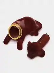 Коричневый собачка, качающая головой, на приборную панель, 4 цвета