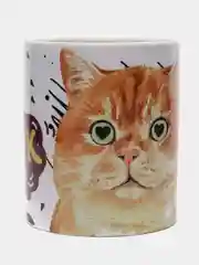 Кружка сувенирная, с принтом (с котиком) "Ты топчик"