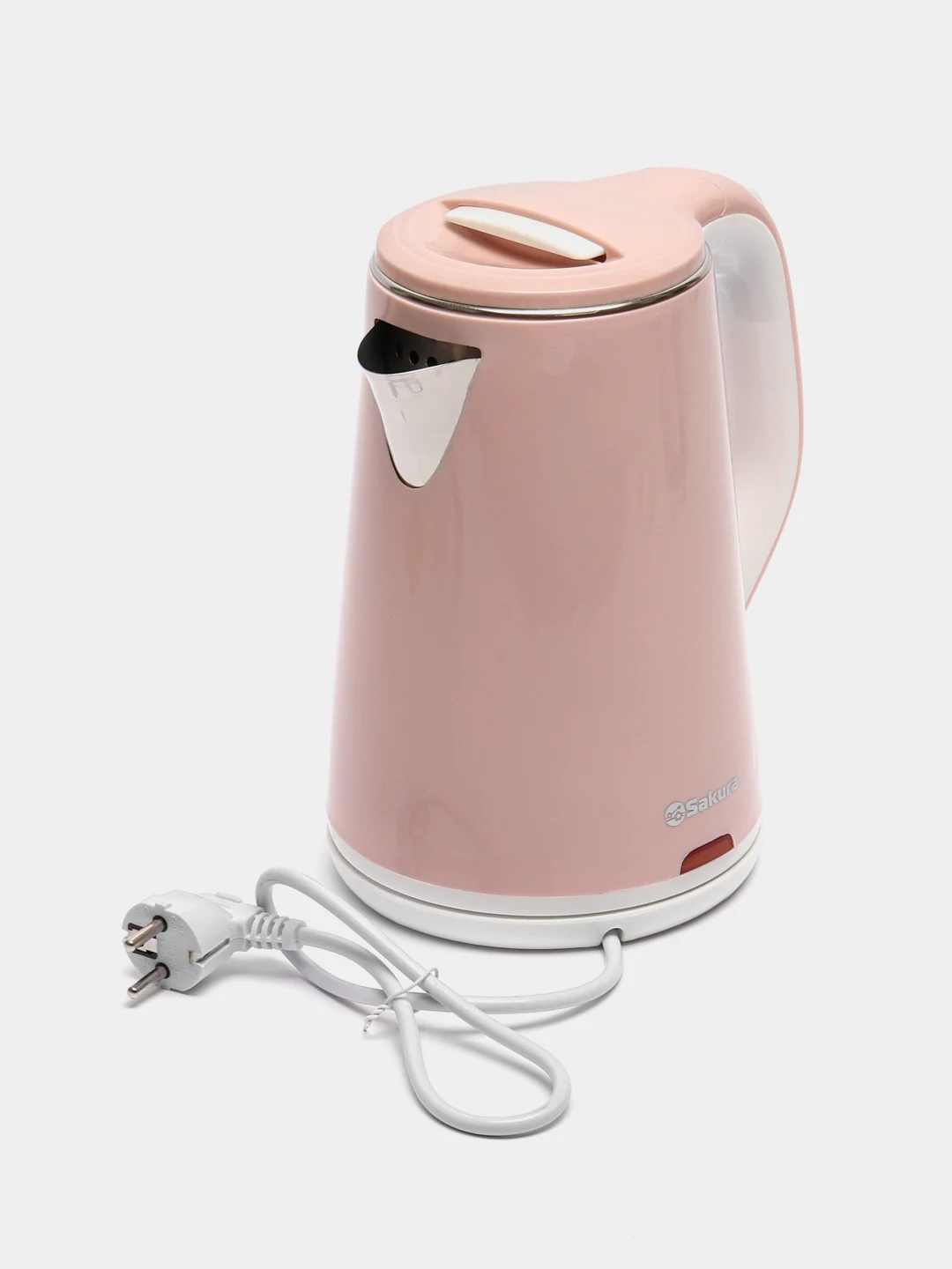 Конфетный чайник электрический Sakura SA-2150WP с двухслойным корпусом 2.2л