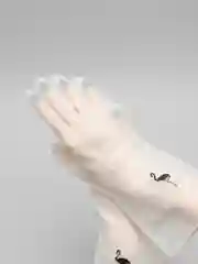 Белый перчатки для мытья посуды