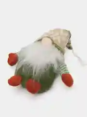 Бежевый гном новогодний