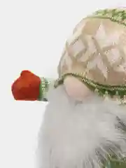 Бежевый гном новогодний