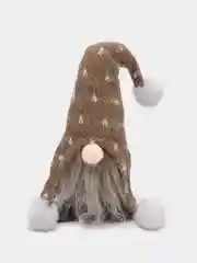 Коричневый гном новогодний