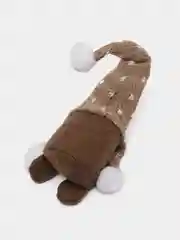 Коричневый гном новогодний