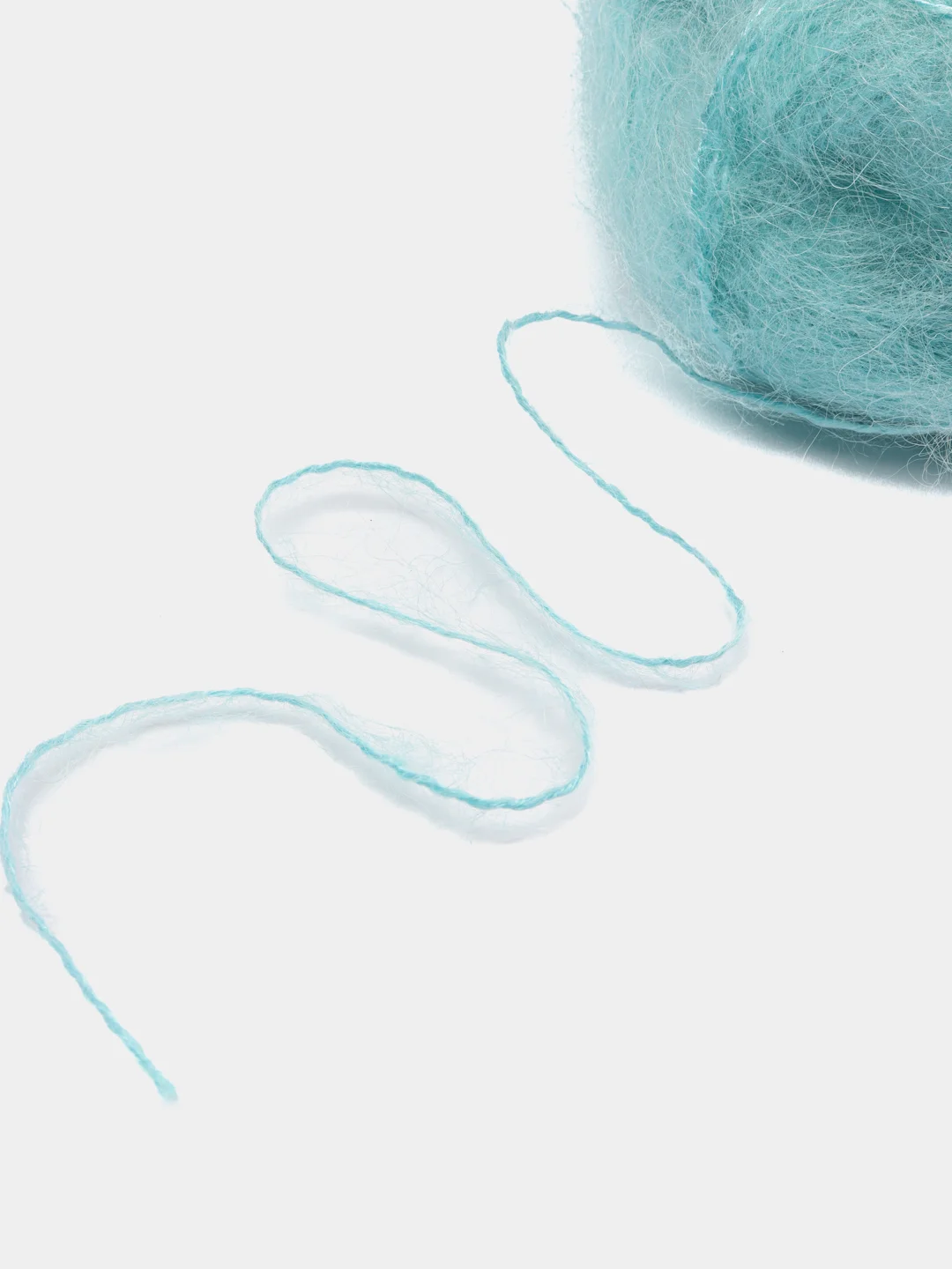 Бирюзовый пряжа YarnArt Mohair Trendy (Мохер Тренди Ярн арт), мохер и акрил
