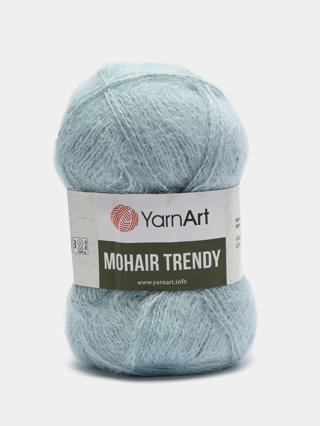 Мятный пряжа YarnArt Mohair Trendy (Мохер Тренди Ярн арт), мохер и акрил