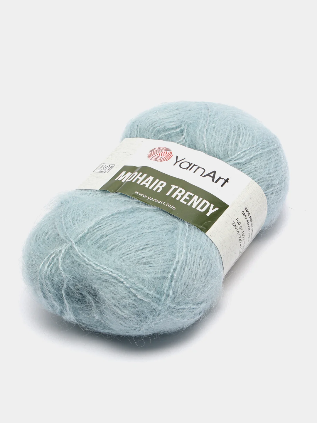 Мятный пряжа YarnArt Mohair Trendy (Мохер Тренди Ярн арт), мохер и акрил