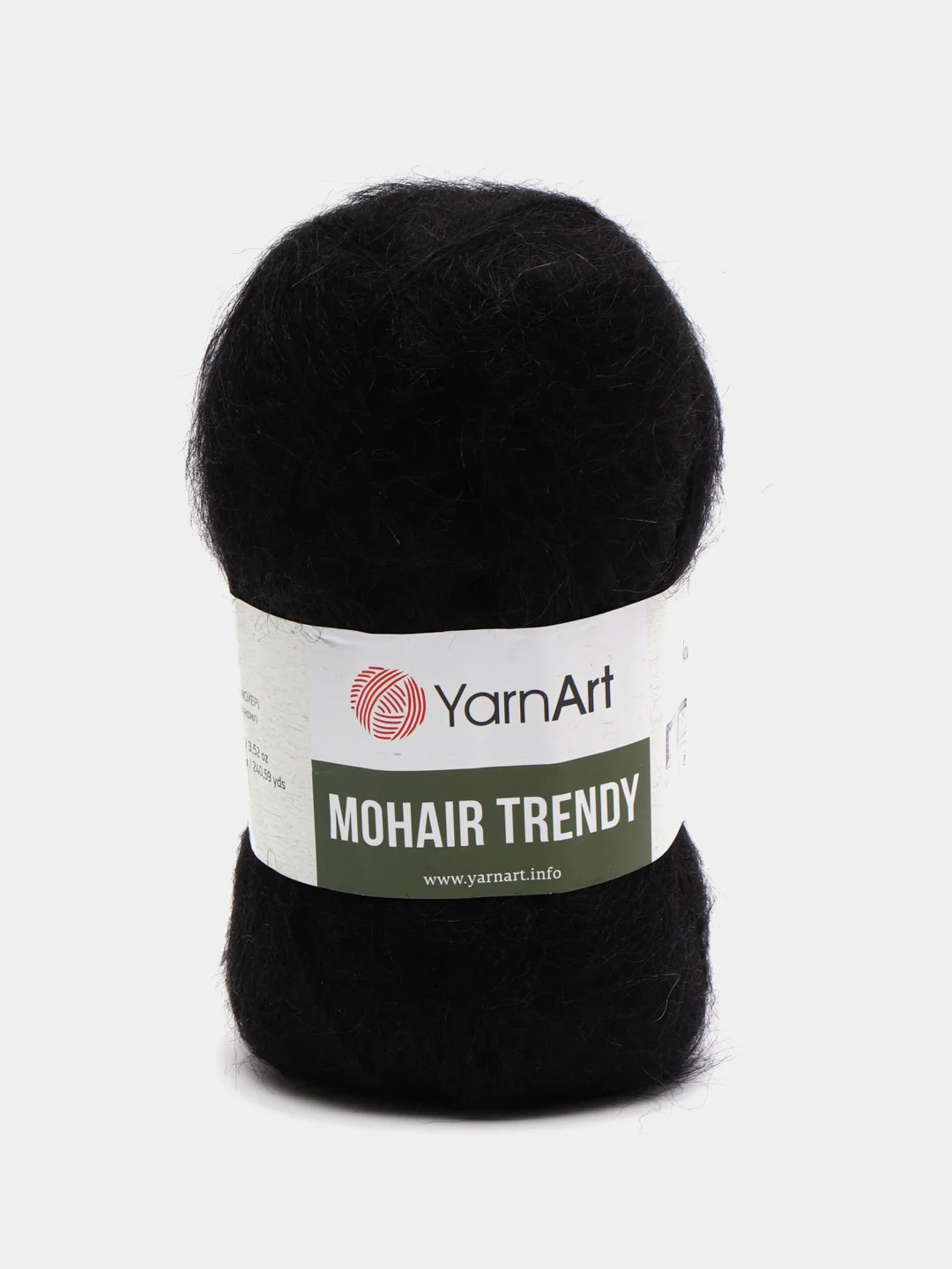 Черный пряжа YarnArt Mohair Trendy (Мохер Тренди Ярн арт), мохер и акрил