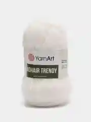 Белый пряжа YarnArt Mohair Trendy (Мохер Тренди Ярн арт), мохер и акрил