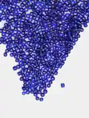 Индиго бисер 8/0, 3 мм, 30 грамм, разные цвета