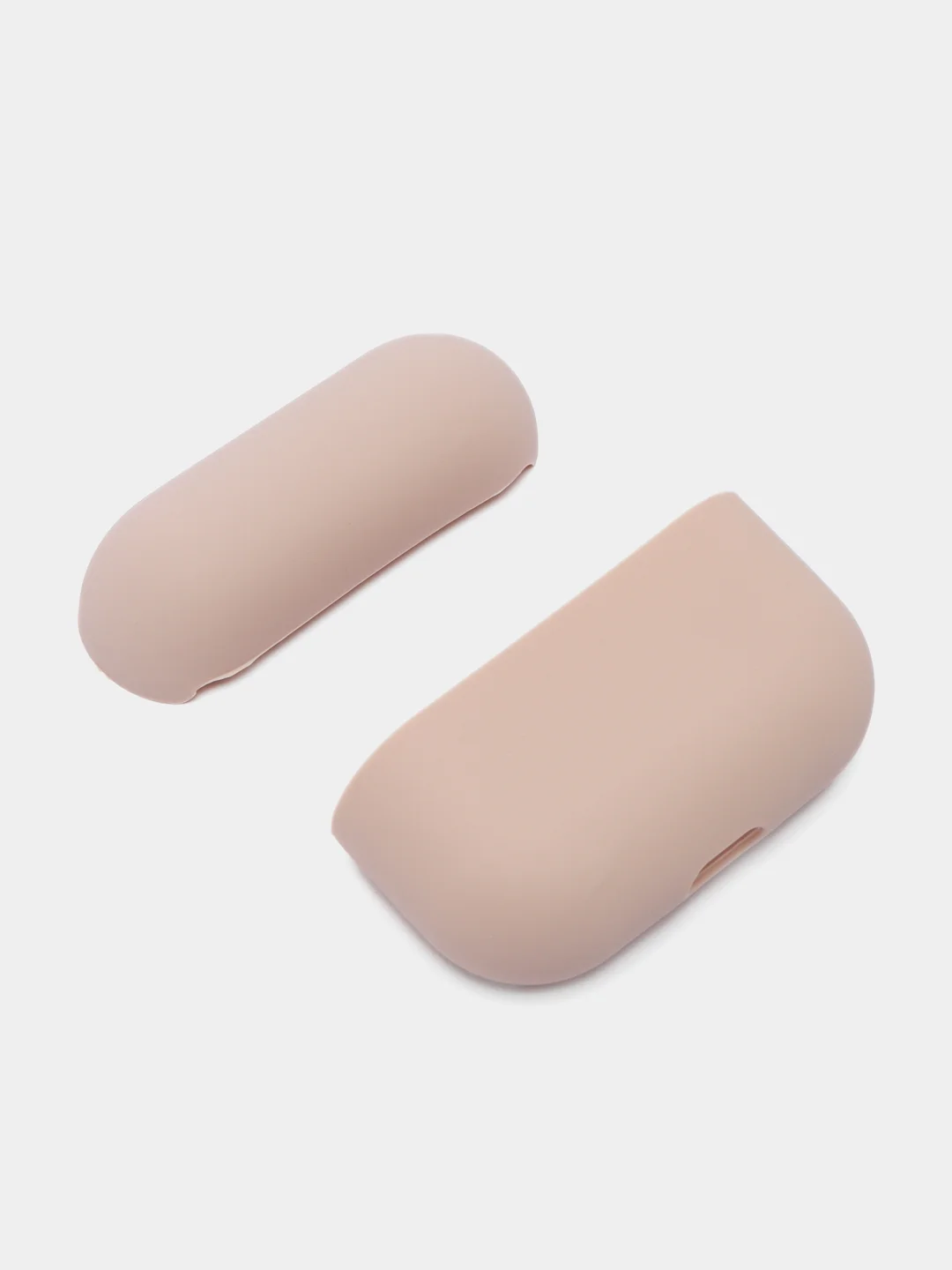 Бежевый меланж силиконовый чехол для наушников AirPods Pro