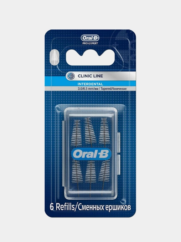 Сменные интердентальные ёршики Oral-B Pro-Expert для межзубной щетки, 6 штук
