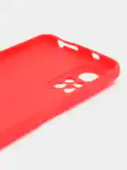 Красный чехол для Xiaomi Redmi Note 11 4G / Note 11S / Note 11 NFC, силиконовый, матовый