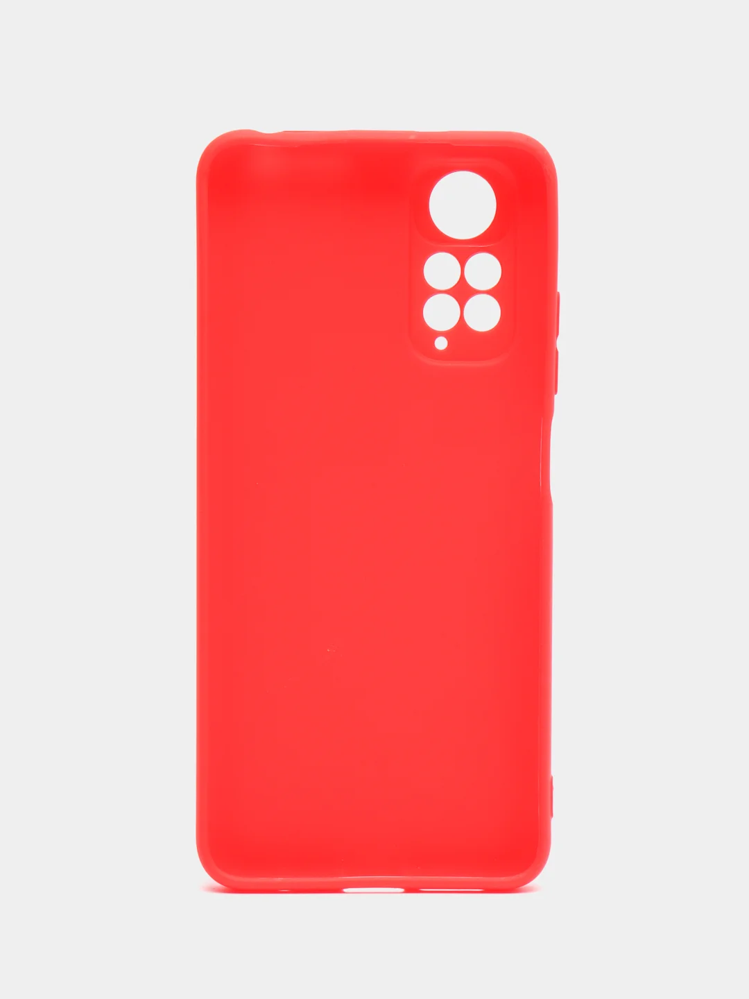 Красный чехол для Xiaomi Redmi Note 11 4G / Note 11S / Note 11 NFC, силиконовый, матовый