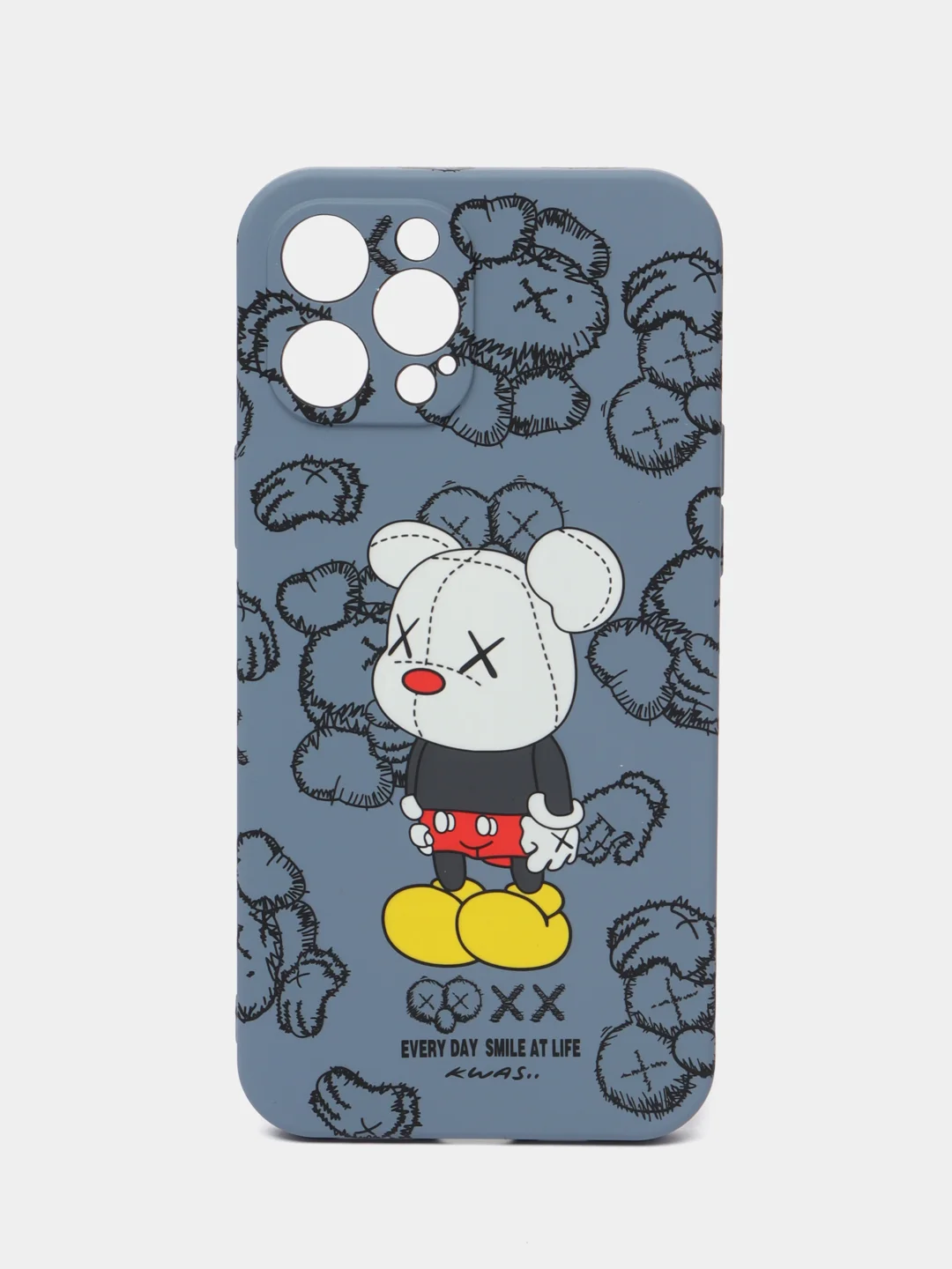 Небесно-голубой чехол Kaws для iPhone 12 Pro Max