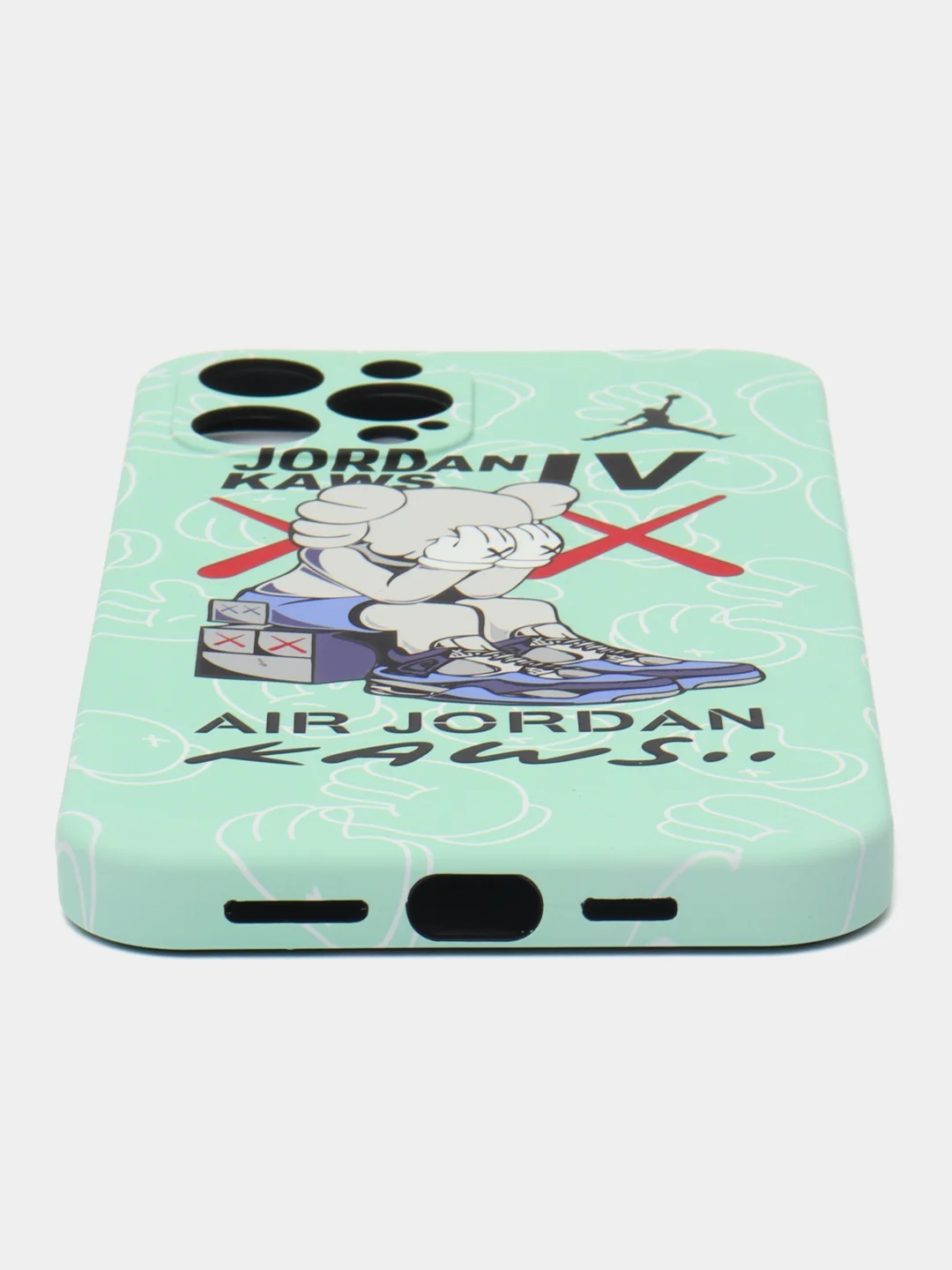 Бирюзовый чехол Kaws для iPhone 12 Pro Max