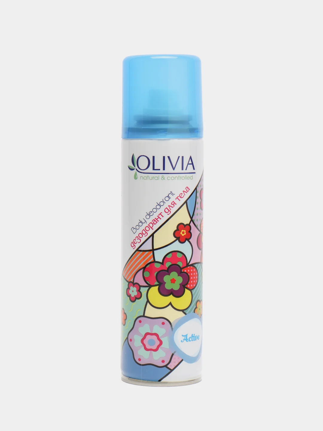 Синий дезодорант-аэрозоль Olivia, женский 150-300мл