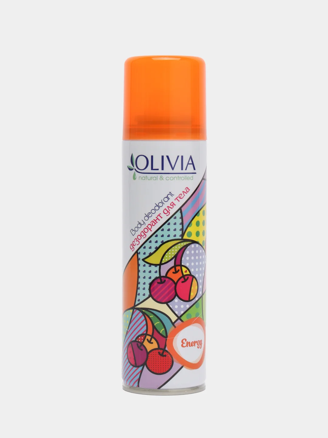 Оранжевый дезодорант-аэрозоль Olivia, женский 150-300мл