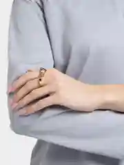 Золотой набор колец с камнями