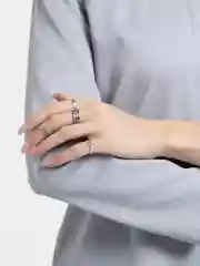 Серебряный набор колец