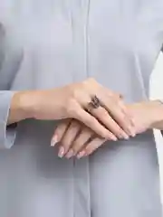 Черный кольцо "Бабочка"