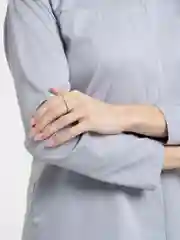 Серебряный комплект колец со стразами, 2 кольца