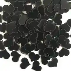 Черный наклейка сердце зеркальная, 10шт, 2,5х2 см