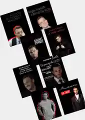 Белый набор открыток Серкан Болат "Постучись в мою дверь", 8 штук
