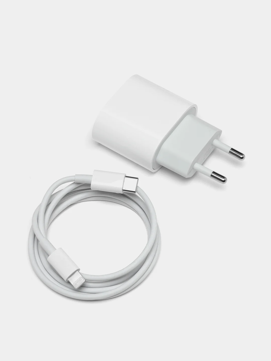 Зарядное устройство для iPhone: блок Type-C, 20W и кабель Type-C - Lightning