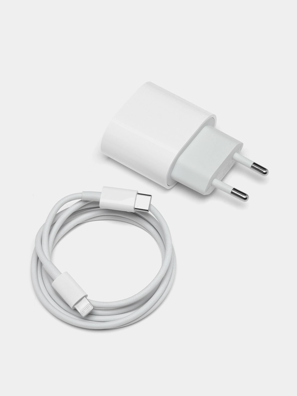 Зарядное устройство для iPhone: блок Type-C, 20W и кабель Type-C - Lightning