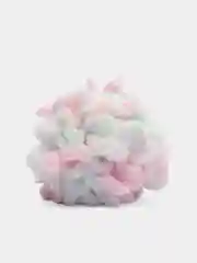 Белый пряжа Alize Puffy Color, петельки большие, 100 г, 9 м