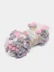 Пудровый пряжа Alize Puffy Color, петельки большие, 100 г, 9 м