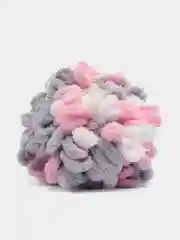 Пудровый пряжа Alize Puffy Color, петельки большие, 100 г, 9 м