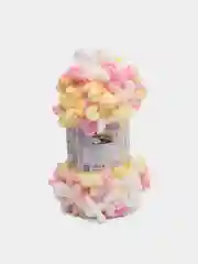 Светло-жёлтый пряжа Alize Puffy Color, петельки большие, 100 г, 9 м