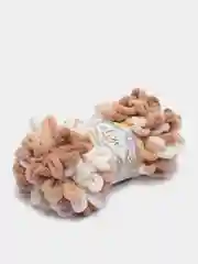 Коричневый пряжа Alize Puffy Color, петельки большие, 100 г, 9 м
