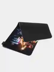 Багровый игровой коврик для мыши с RGB подсветкой, 90 x 40 см, толщина 4 мм