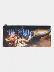 Багровый игровой коврик для мыши с RGB подсветкой, 90 x 40 см, толщина 4 мм