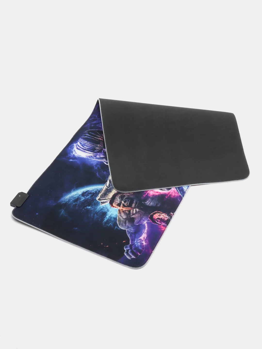Алый игровой коврик для мыши с RGB подсветкой, 90 x 40 см, толщина 4 мм