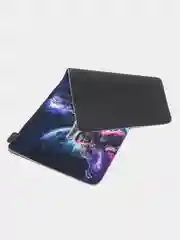 Алый игровой коврик для мыши с RGB подсветкой, 90 x 40 см, толщина 4 мм