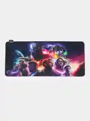 Алый игровой коврик для мыши с RGB подсветкой, 90 x 40 см, толщина 4 мм