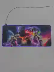Алый игровой коврик для мыши с RGB подсветкой, 90 x 40 см, толщина 4 мм