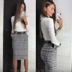 Белый юбка женская