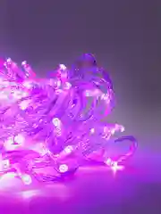 Фиолетовый гирлянда светодиодная нить, прозрачный провод