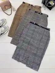 Карамельный юбка женская